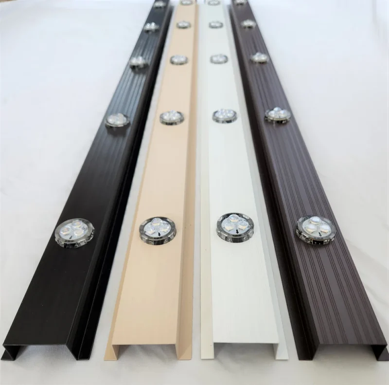 40-pack White Aluminum Track