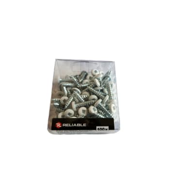 White soffit screws